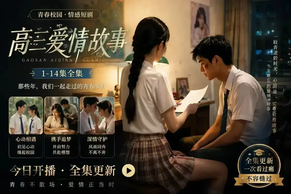 AI校园短剧《B中爱情故事》未删减完整版-误会篇4KHDR画质-百度网盘在线观看-高清全集《B中爱情故事》资源下载